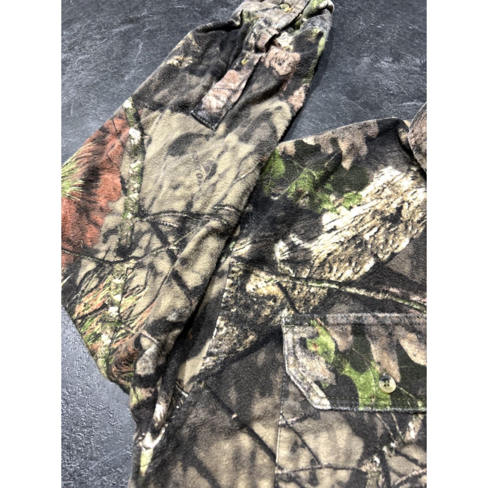 Vintage VINTAGE Mossy Oak Men’s Button-Up Shirt Long Sleeve Fleece Camouflage Country Hunting Large Size US L / EU 52-54 / 3 - 5 Thumbnail