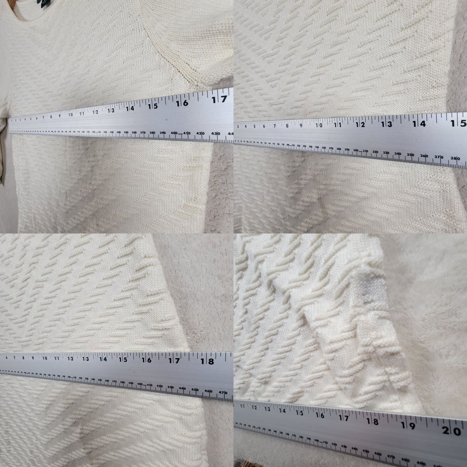 Ralph Lauren Lauren Ralph Lauren Dress Women M Cream Knit Sweater 3/4 Sleeve Size M / US 6-8 / IT 42-44 - 9 Thumbnail