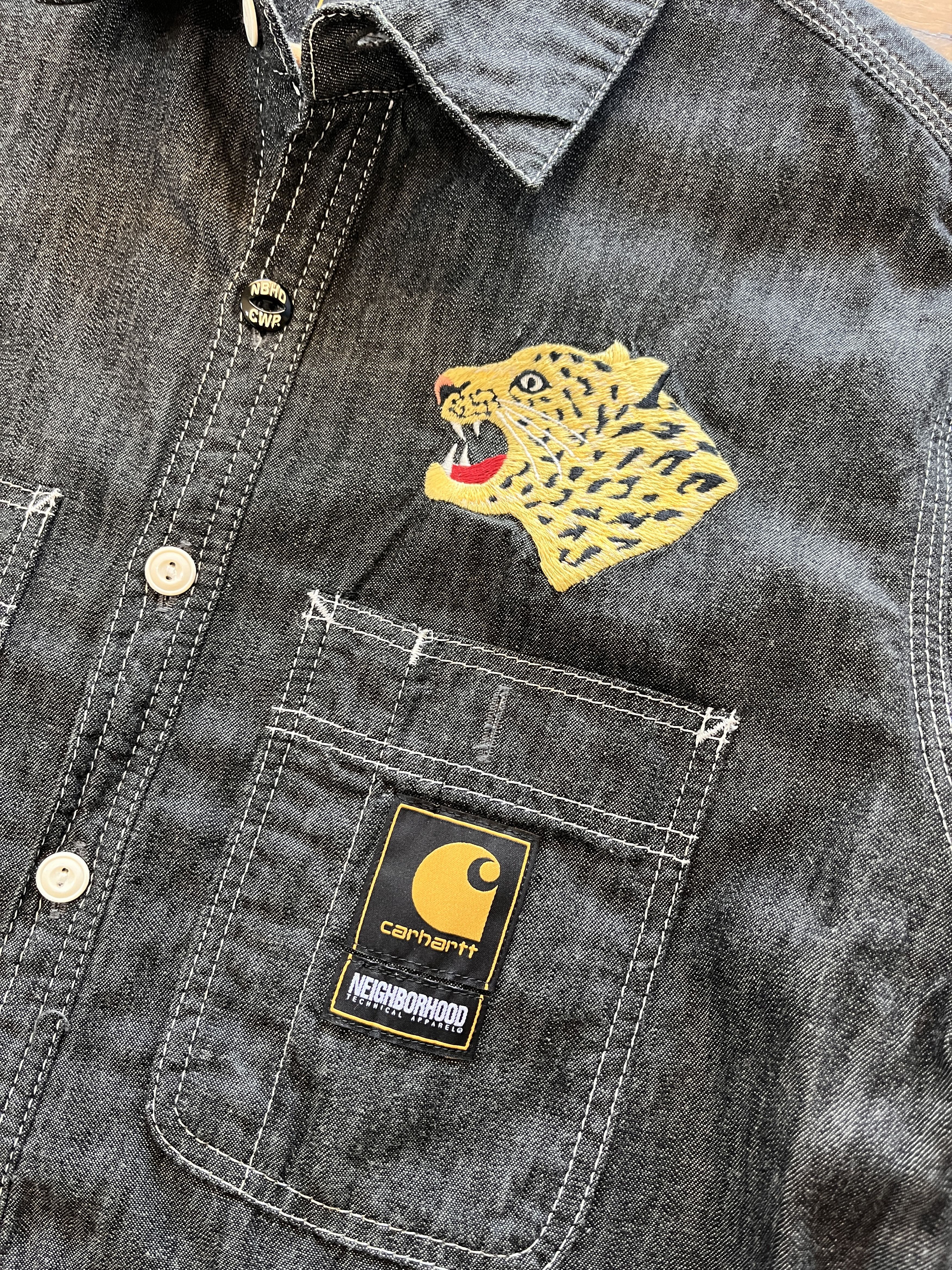Carhartt × Neighborhood Carhartt WIP x Neighborhood Embroidered Denim Shirt Size US S / EU 44-46 / 1 - 3 Thumbnail