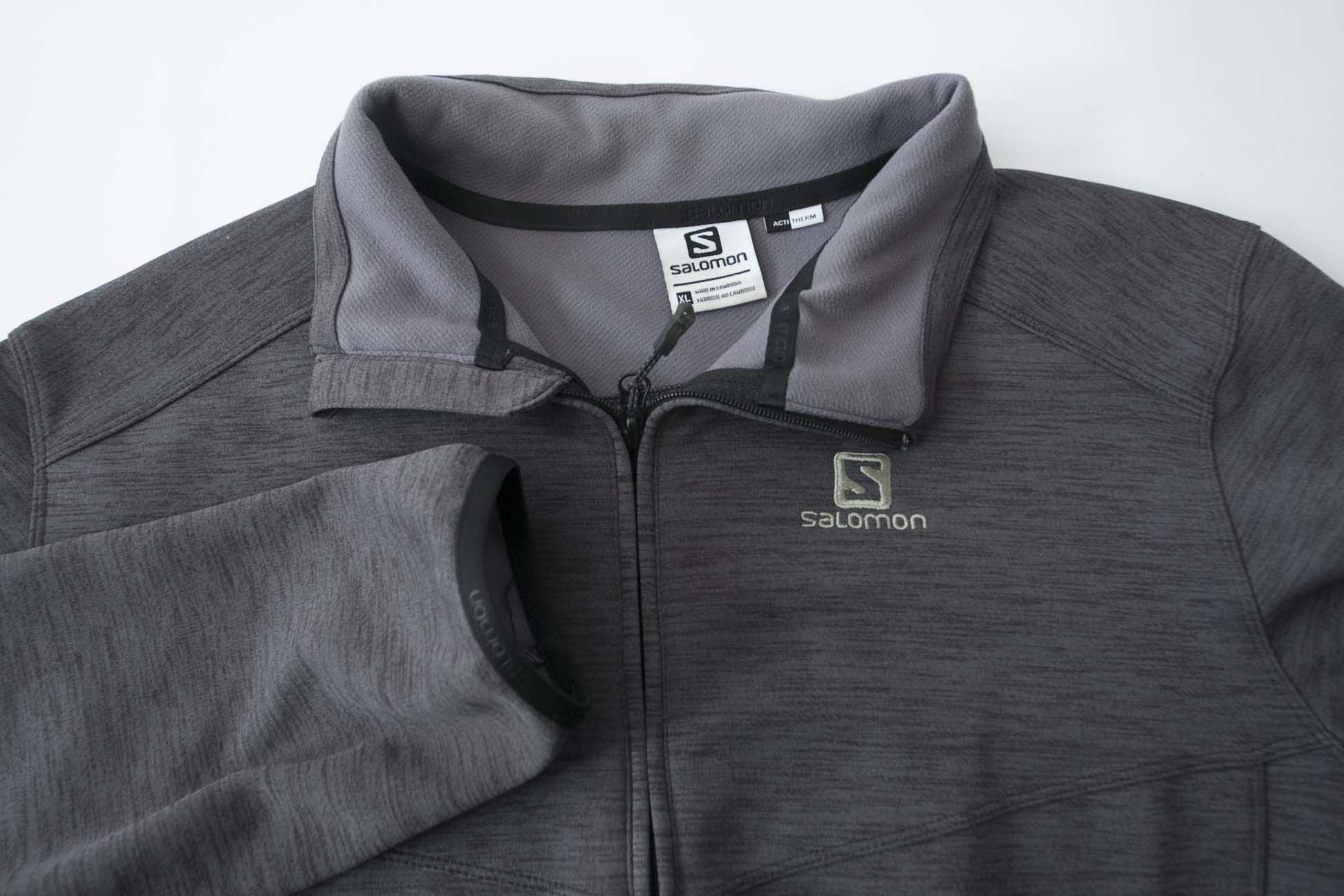 Salomon Salomon Light Jacket Full Zip Size XL Actitherm Dark Gray Size US XL / EU 56 / 4 - 2 Thumbnail