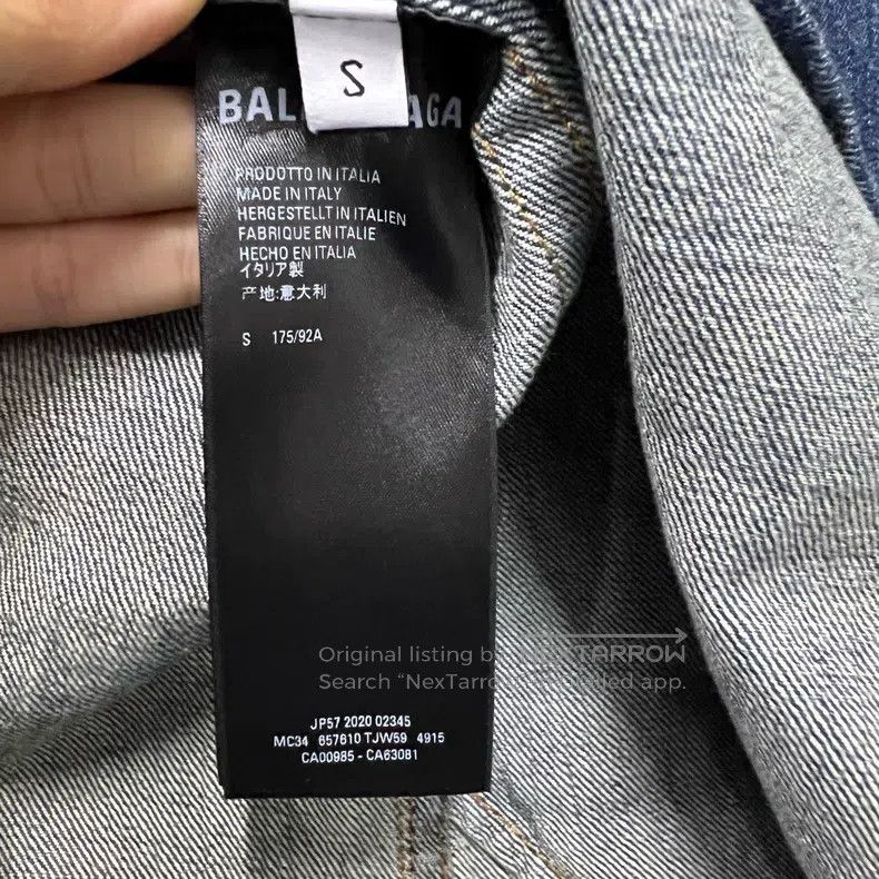 Balenciaga Balenciaga Embroidered logo denim shirt 8800 Size US S / EU 44-46 / 1 - 4 Thumbnail