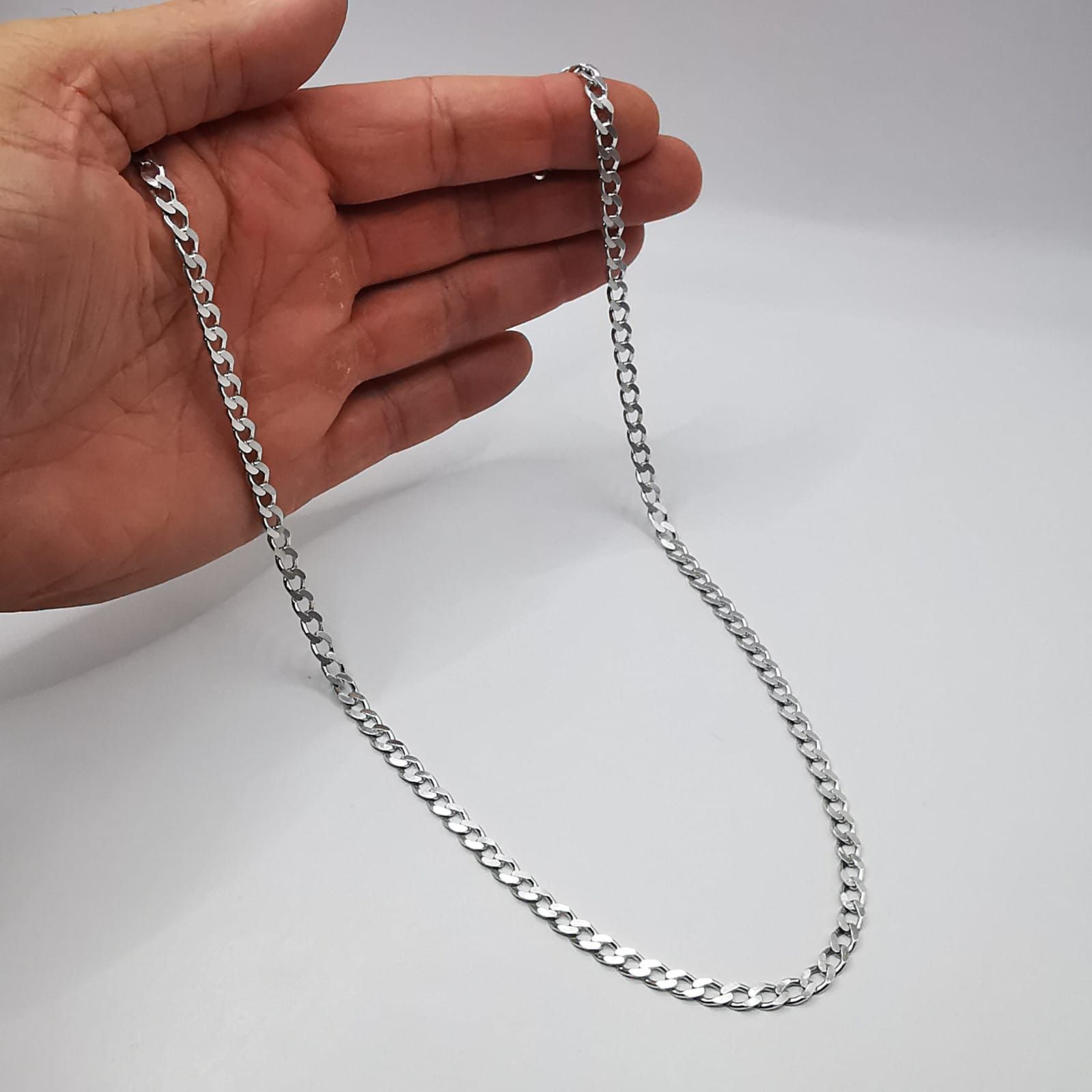 Sterling Silver Vintage Jewelry Chain, 925 Sterling Silver, Signed 21,21g Size ONE SIZE - 4 Thumbnail