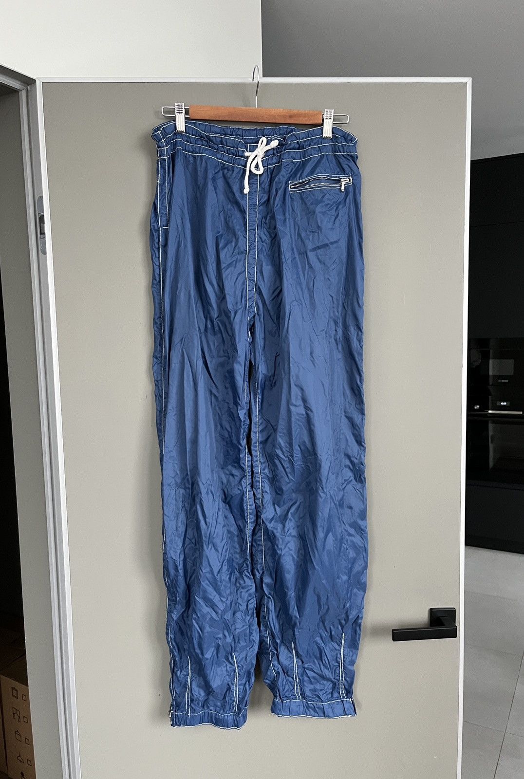 JET SET JET SET Vintage Blue Sport Outdoor Nylon Pants Size US 36 / EU 52 - 2 Thumbnail
