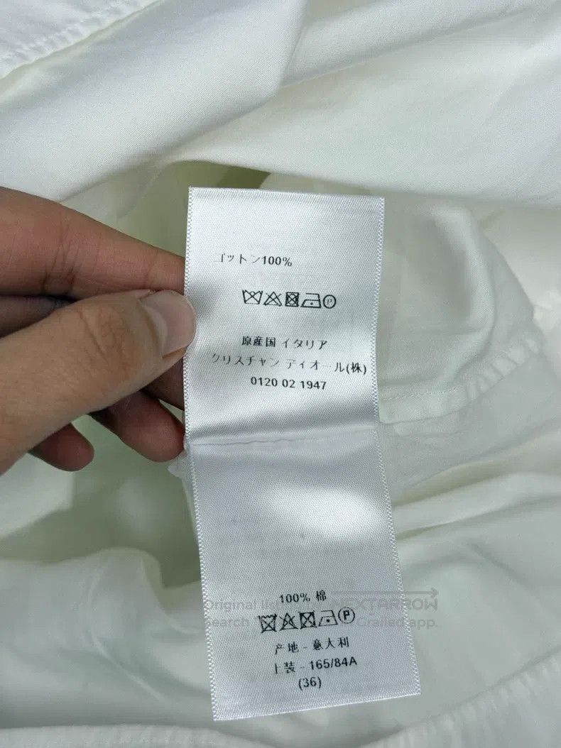 Dior Dior White ty-up shirt dress Size XS / US 0-2 / IT 36-38 - 6 Thumbnail