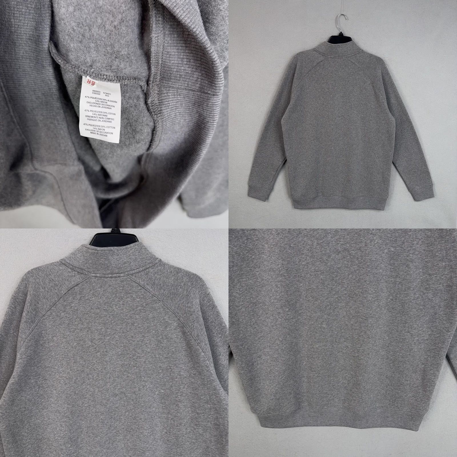 Champion Champion Mens Gray 1/4 Zip Sweatshirt Bozeman Montana Fleece Pullover L Large NWT Size US L / EU 52-54 / 3 - 8 Thumbnail