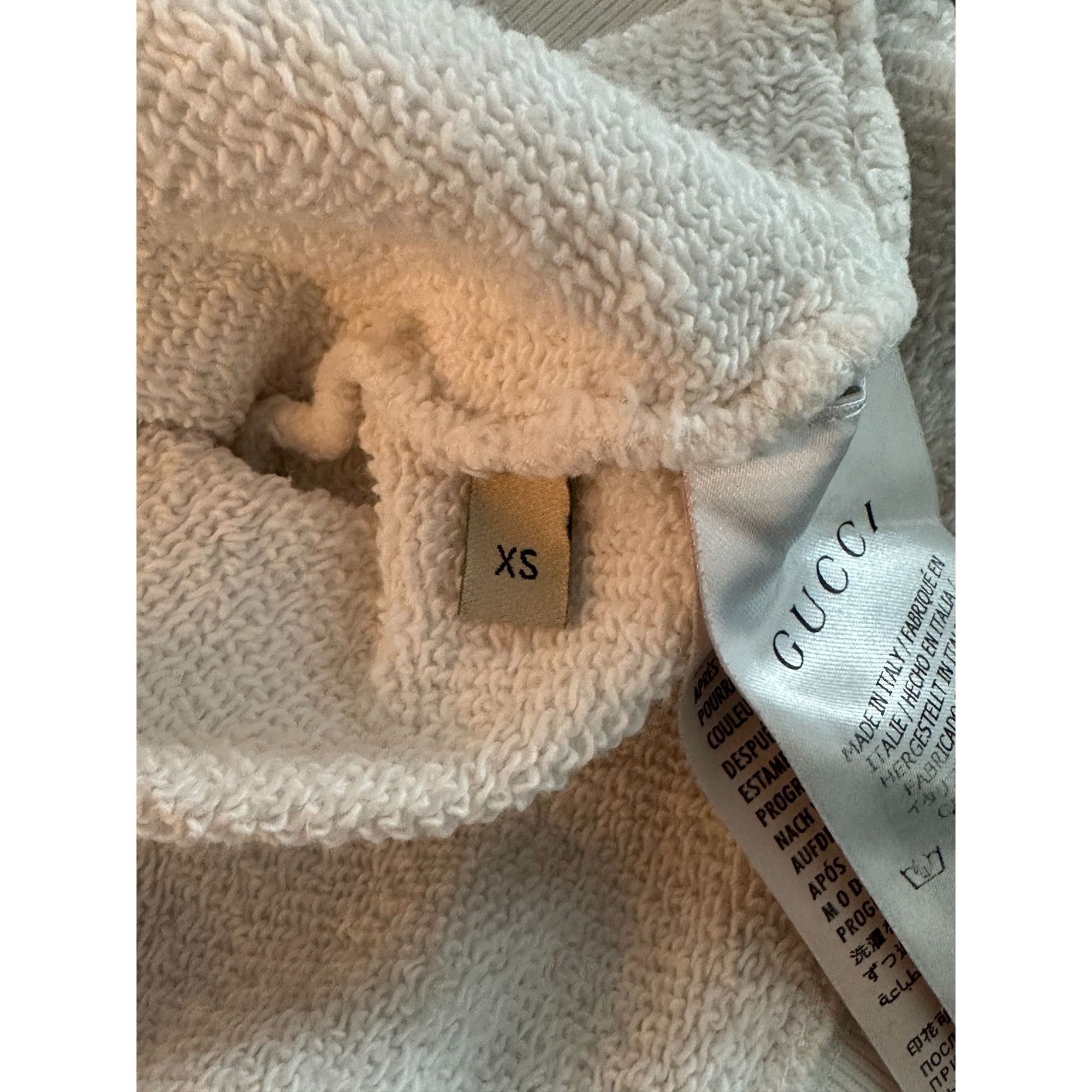 Gucci Gucci Cherry cotton sweatshirt in ivory Size XXL Size XS / US 0-2 / IT 36-38 - 3 Thumbnail