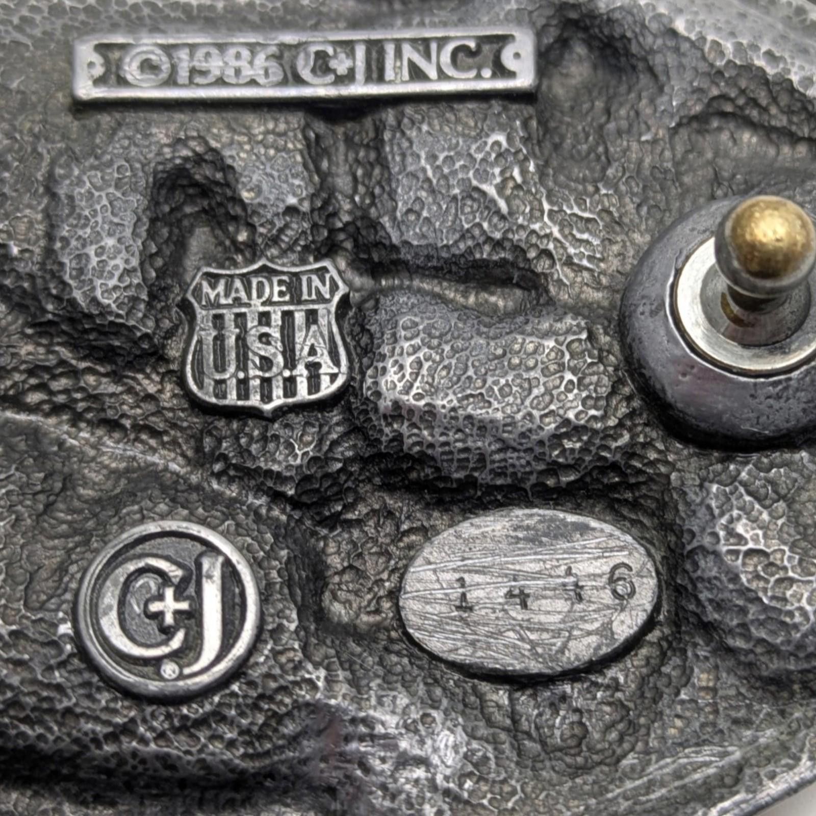 Other Vintage Country Music Belt Buckle - Pewter Made in USA #1446 Size ONE SIZE - 5 Thumbnail