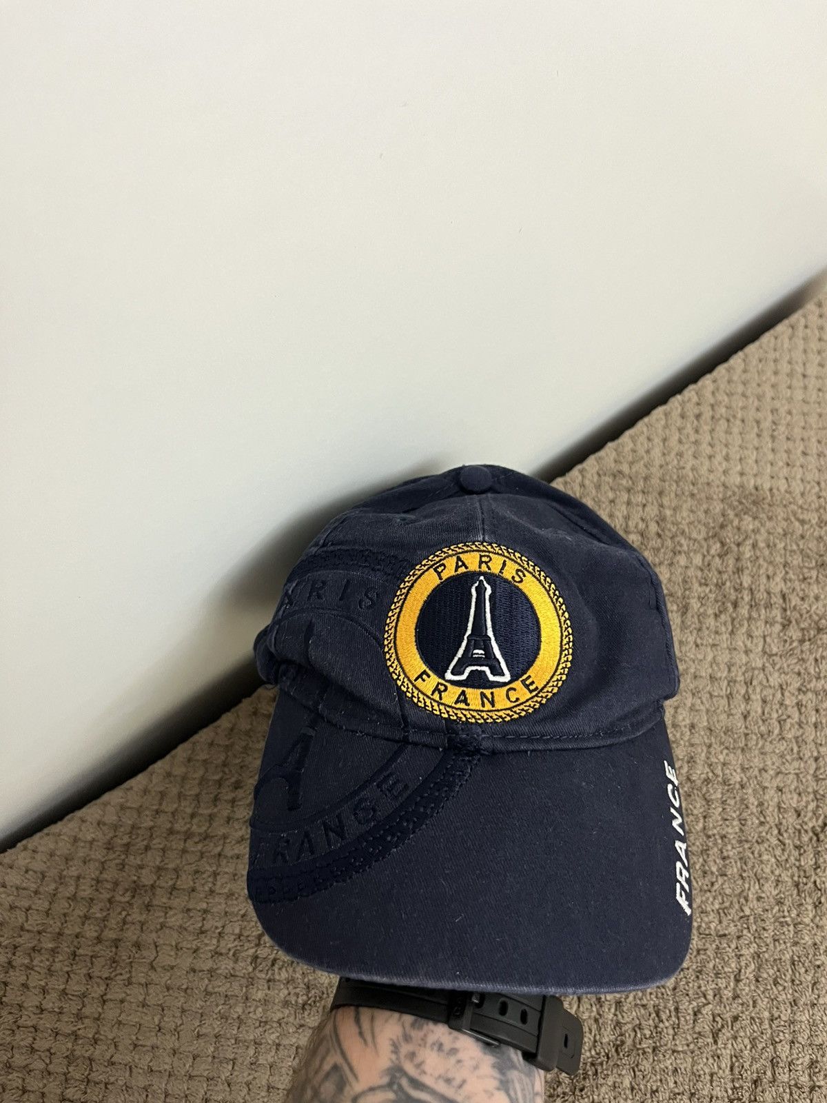 Other Paris Baseball Cap Navy France Style Men’s OS Size ONE SIZE - 1 Thumbnail