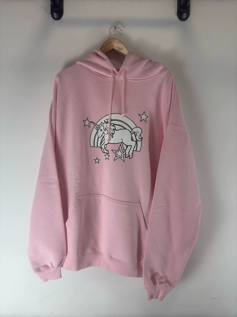 Vetements Unicorn pink hoodie