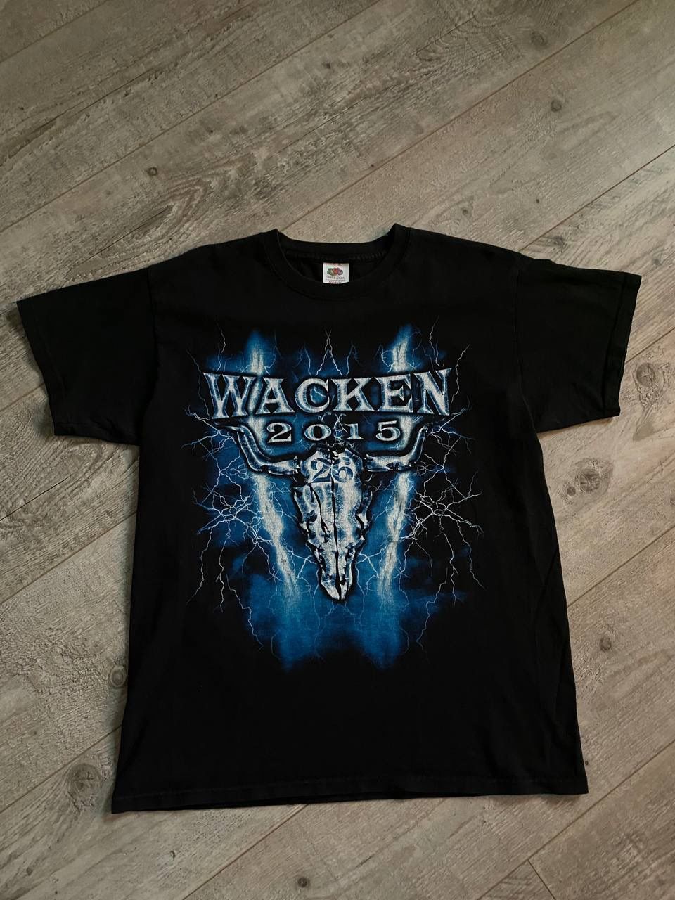 Pre-owned Band Tees X Rock Tees Wacken 2015 T-shirt In Black