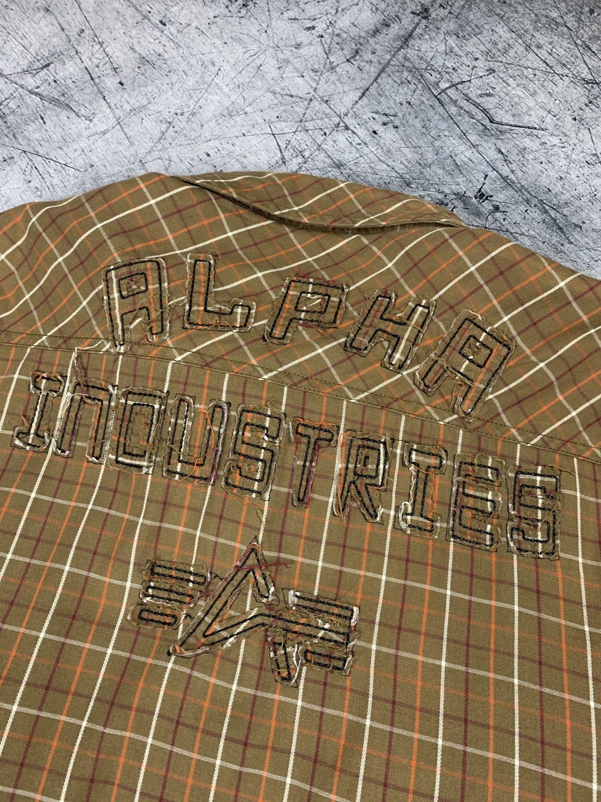 Alpha Industries Vintage Y2K Alpha Industries Patchwork Military Shirt Plaid Size US XXL / EU 58 / 5 - 4 Thumbnail
