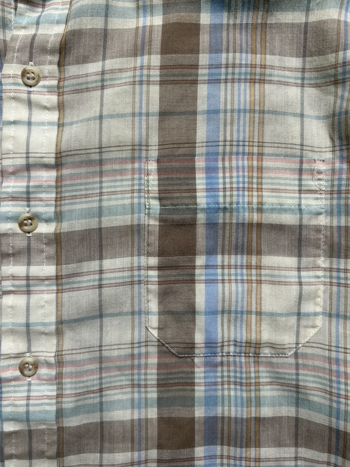 Arrow × Vintage Vintage 80s Arrow Sportswear Checkered Shirt Single Needle Size US M / EU 48-50 / 2 - 3 Thumbnail
