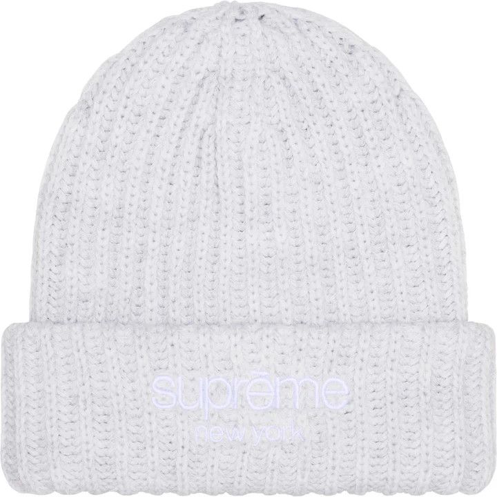 Supreme Supreme Chunky Rib Classic Logo Beanie Size ONE SIZE - 3 Thumbnail