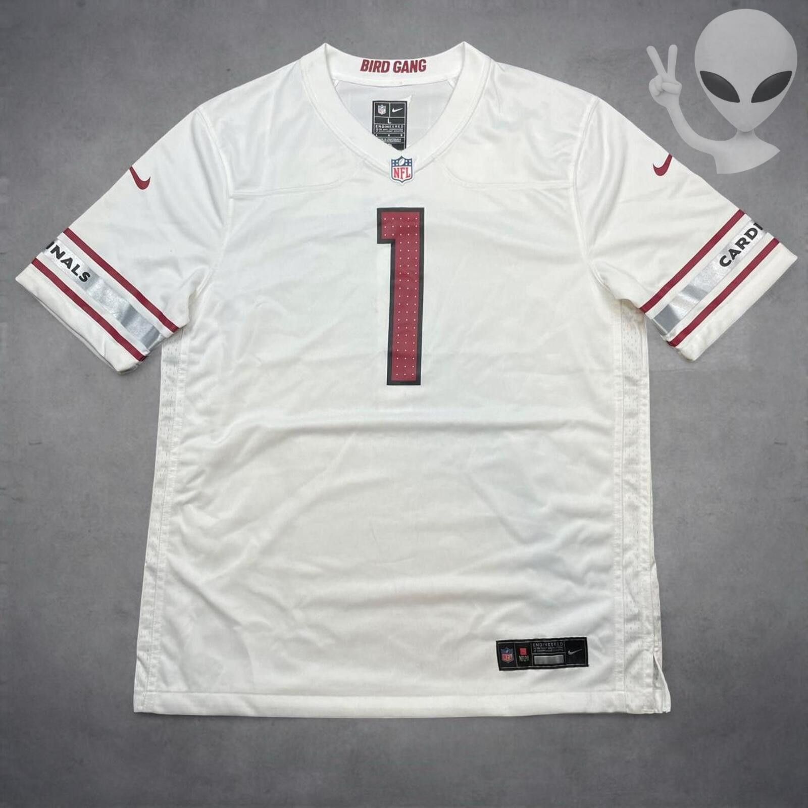 Nike Nike NFL Kyler Murray #1 Cardinals Vapor White Jersey Large Size US L / EU 52-54 / 3 - 1 Thumbnail