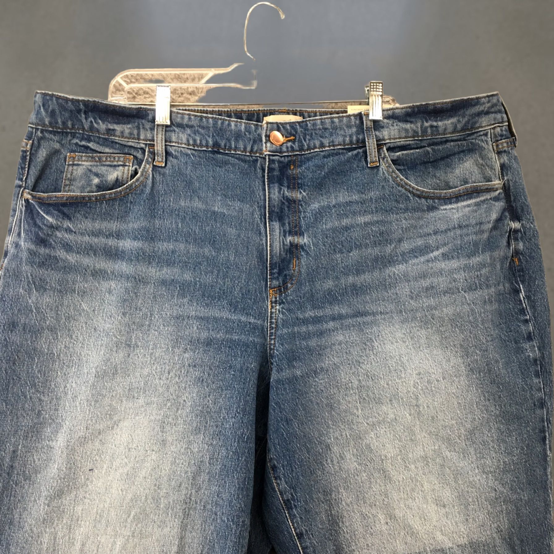 Vintage Universal Thread Jeans Womens 24W Blue Denim Slim Straight Zip NEW Size 42" / US 20 - 1 Thumbnail