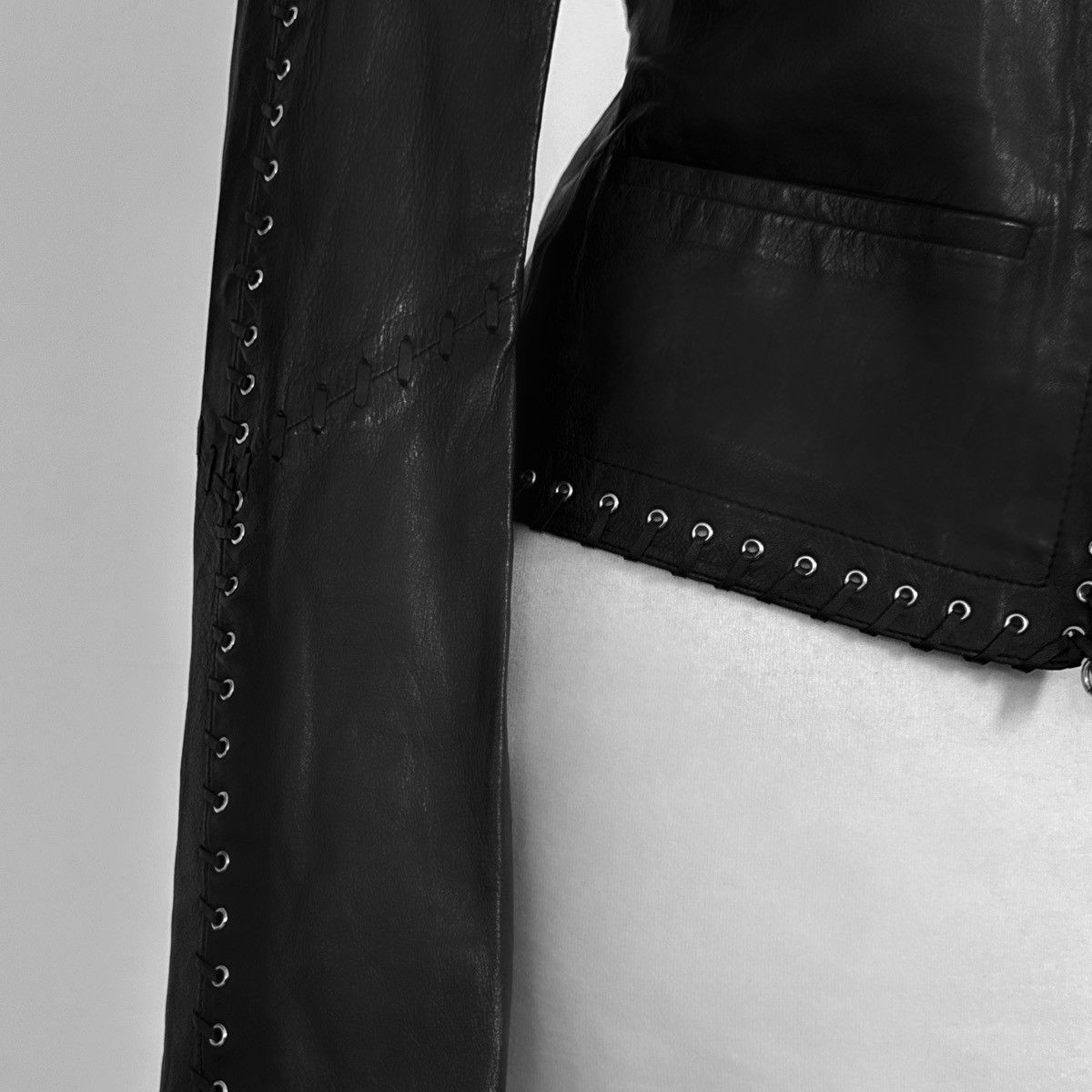 Roberto Cavalli Runway Roberto Cavalli archival leather jacket Size M / US 6-8 / IT 42-44 - 4 Thumbnail