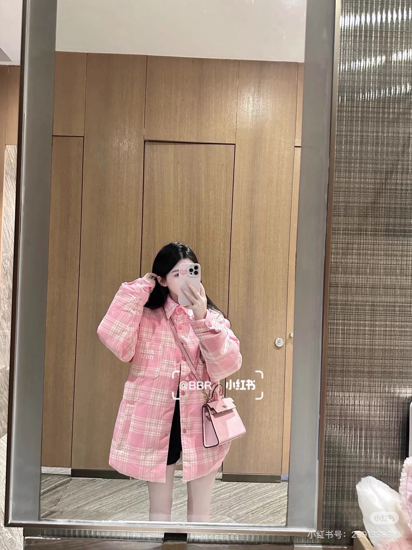 Miu Miu MIU MIU Pink Gingham Logo Puffer Jacket 40 Size S / US 4 / IT 40 - 9 Thumbnail