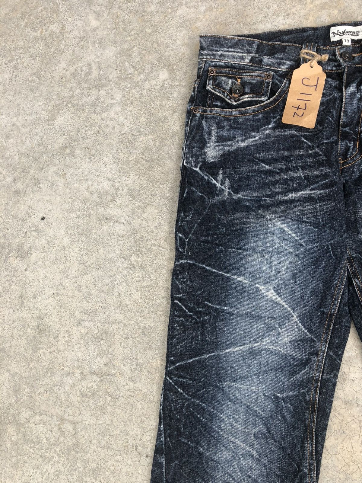 If Six Was Nine Japanese Nylaus Flared Jeans Distressed Jeans Size US 30 / EU 46 - 4 Thumbnail