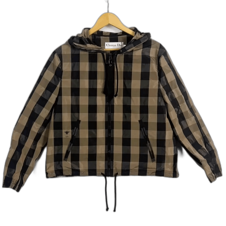 Dior Dior Checkered Hooded Jacket with Embroidery-yf Size US M / EU 48-50 / 2 - 1 Thumbnail