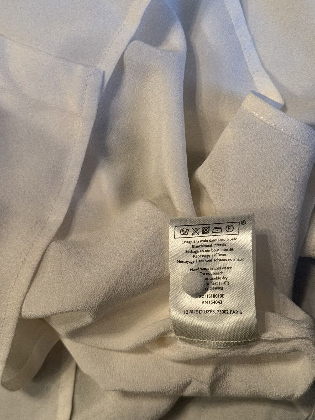 Designer × Sezane Sezane NWT oldmoney style 100% silk blouse shirt Size M / US 6-8 / IT 42-44 - 16 Thumbnail