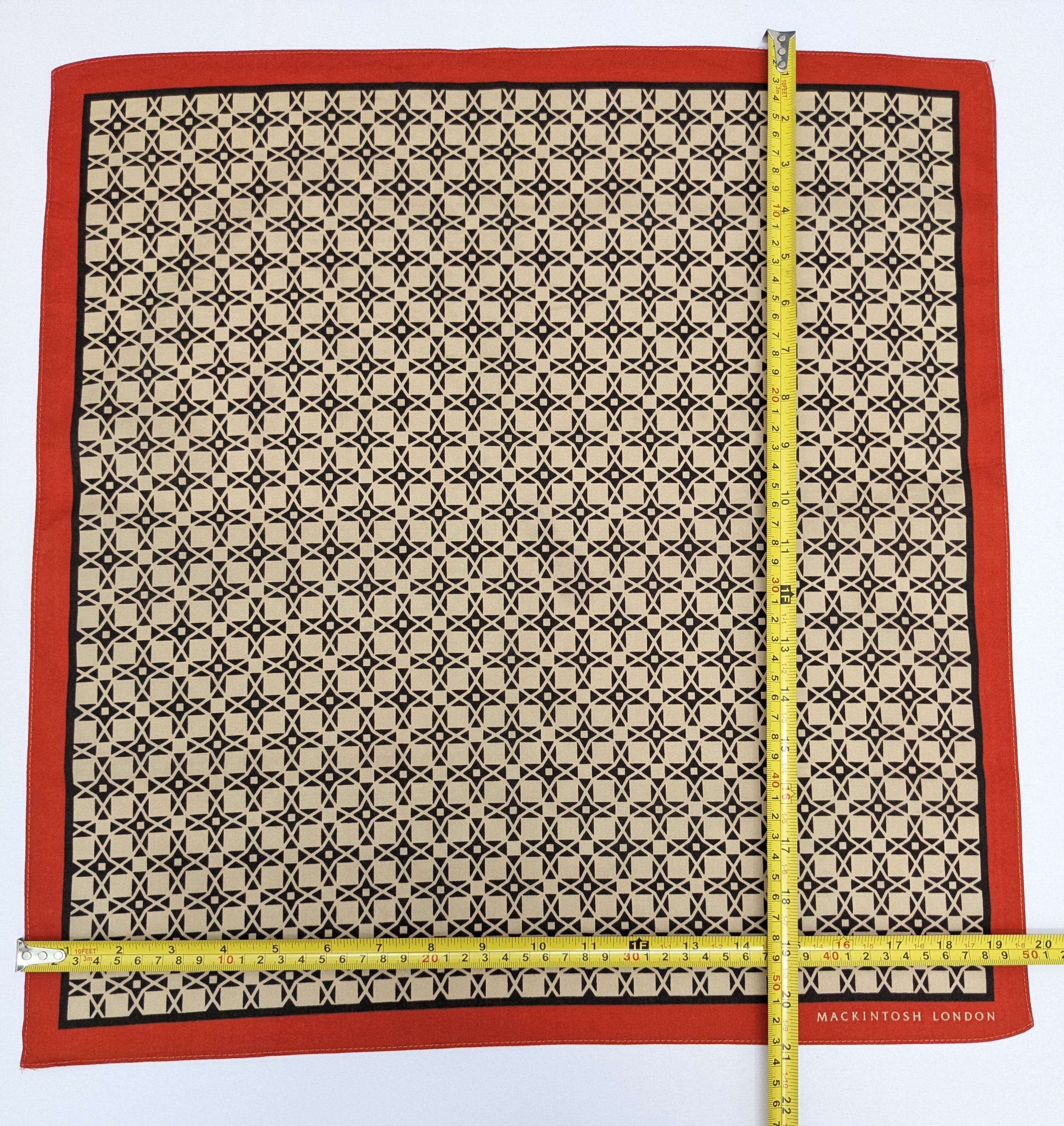 Mackintosh Mackintosh London Designer Handkerchief Geometric Size ONE SIZE - 4 Thumbnail