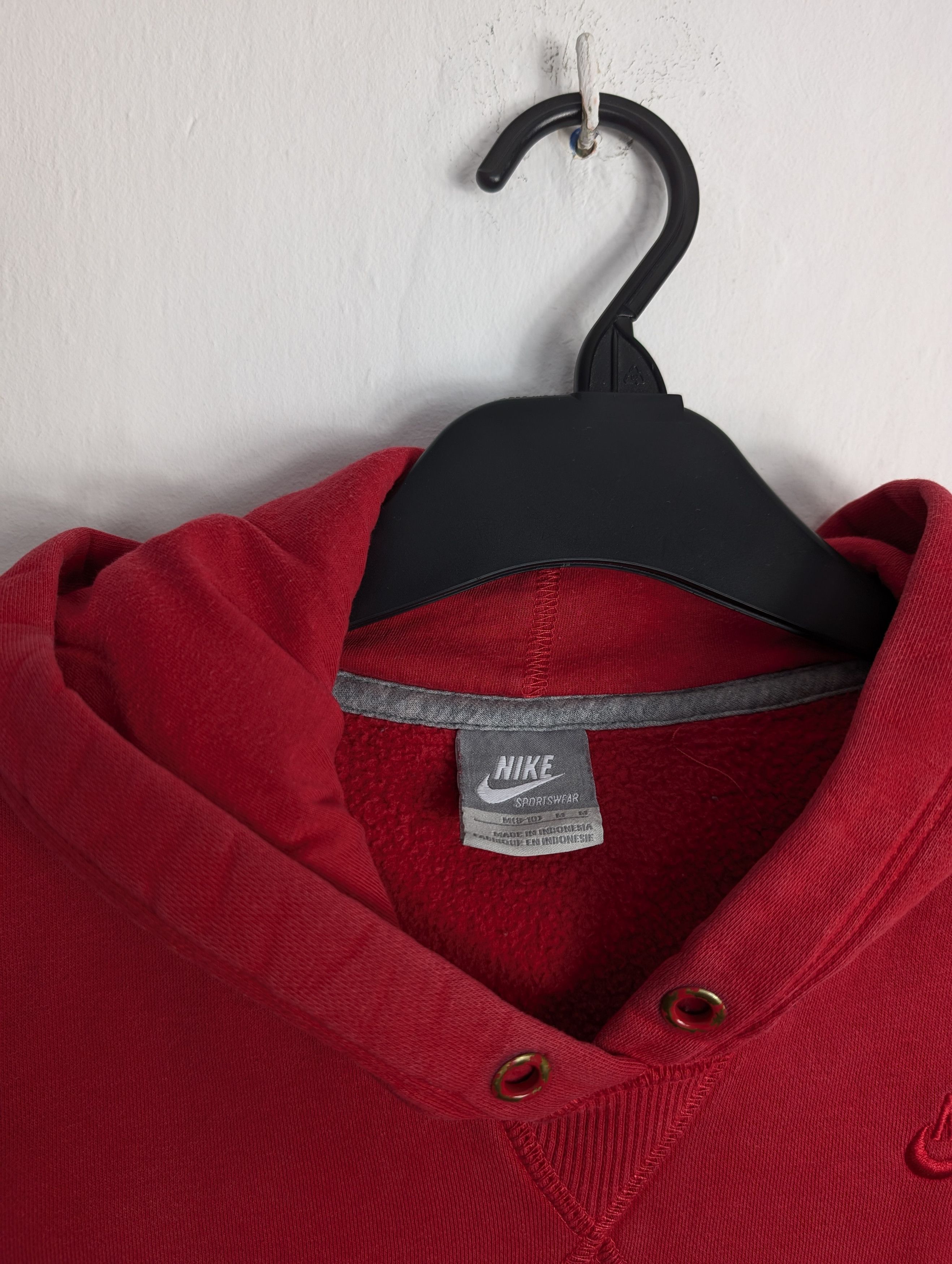 Nike Nike Sportswear Basic Red Hoodie Sweatshirt Size M / US 6-8 / IT 42-44 - 3 Thumbnail