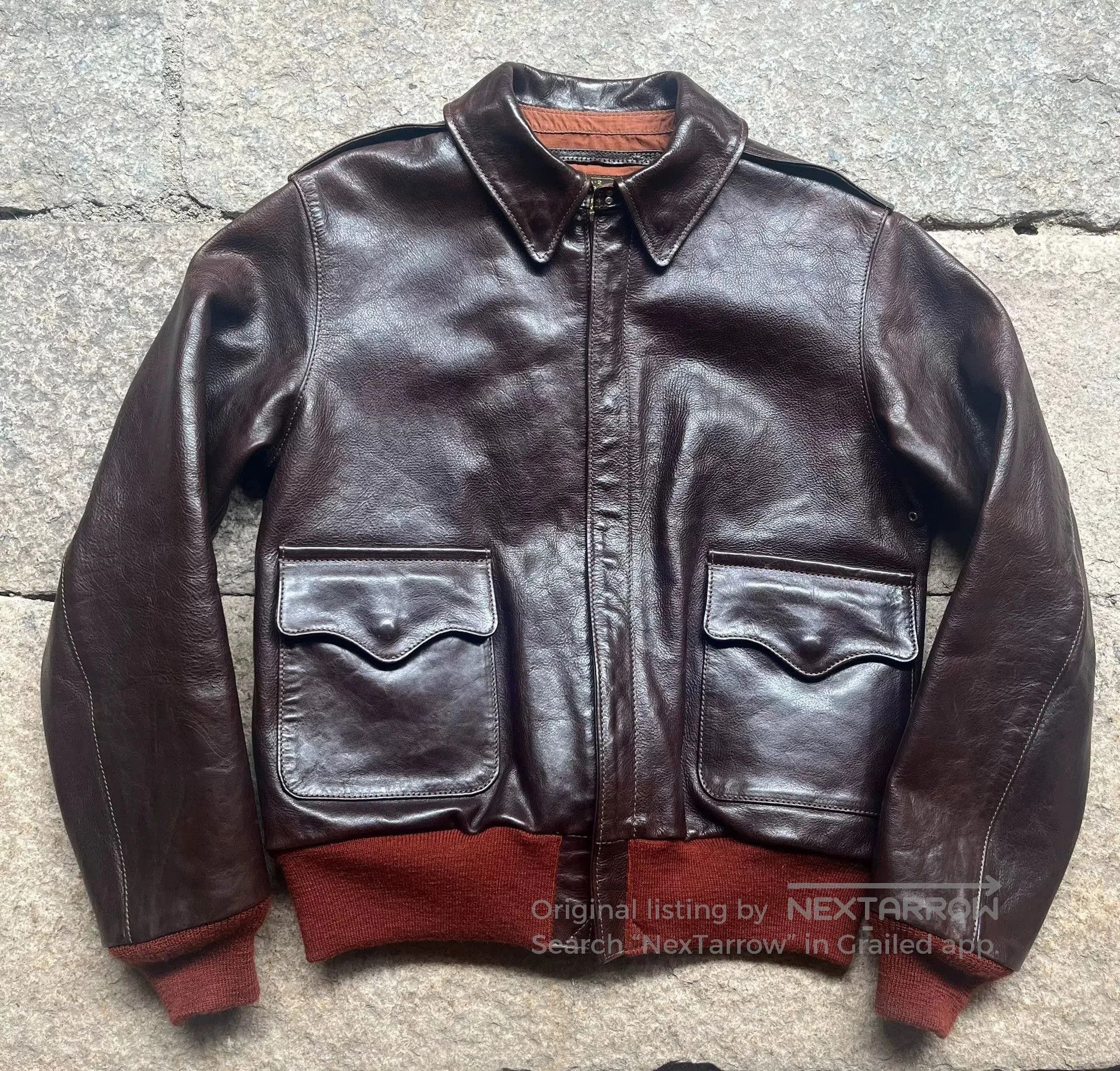 Buco The Few A2 Pilot Leather Jacket. Size US M / EU 48-50 / 2 - 3 Thumbnail