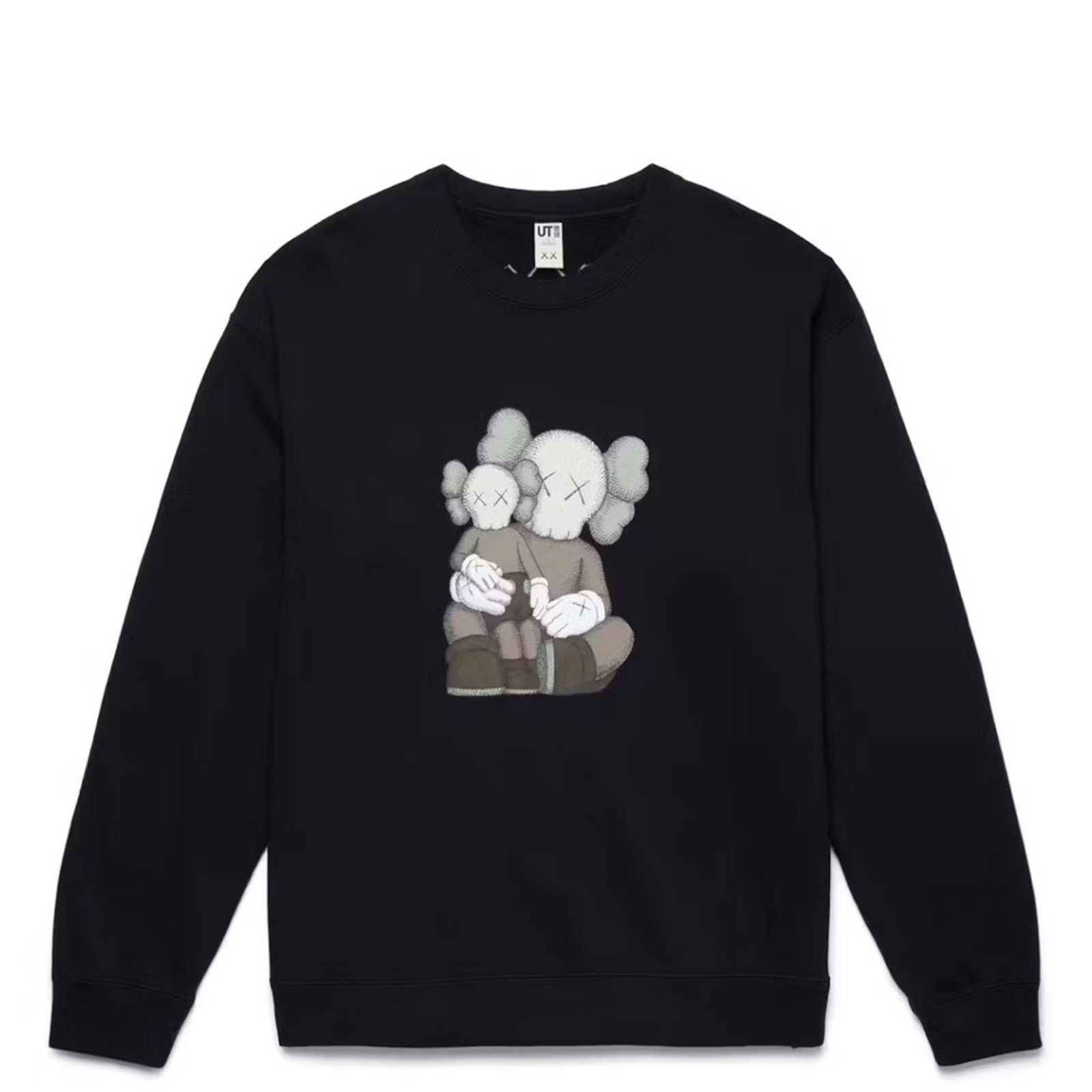 Kaws × Uniqlo NEW UNIQLO x KAWS Crewneck Sweatshirt Black Size Small Black Size US S / EU 44-46 / 1 - 1 Thumbnail
