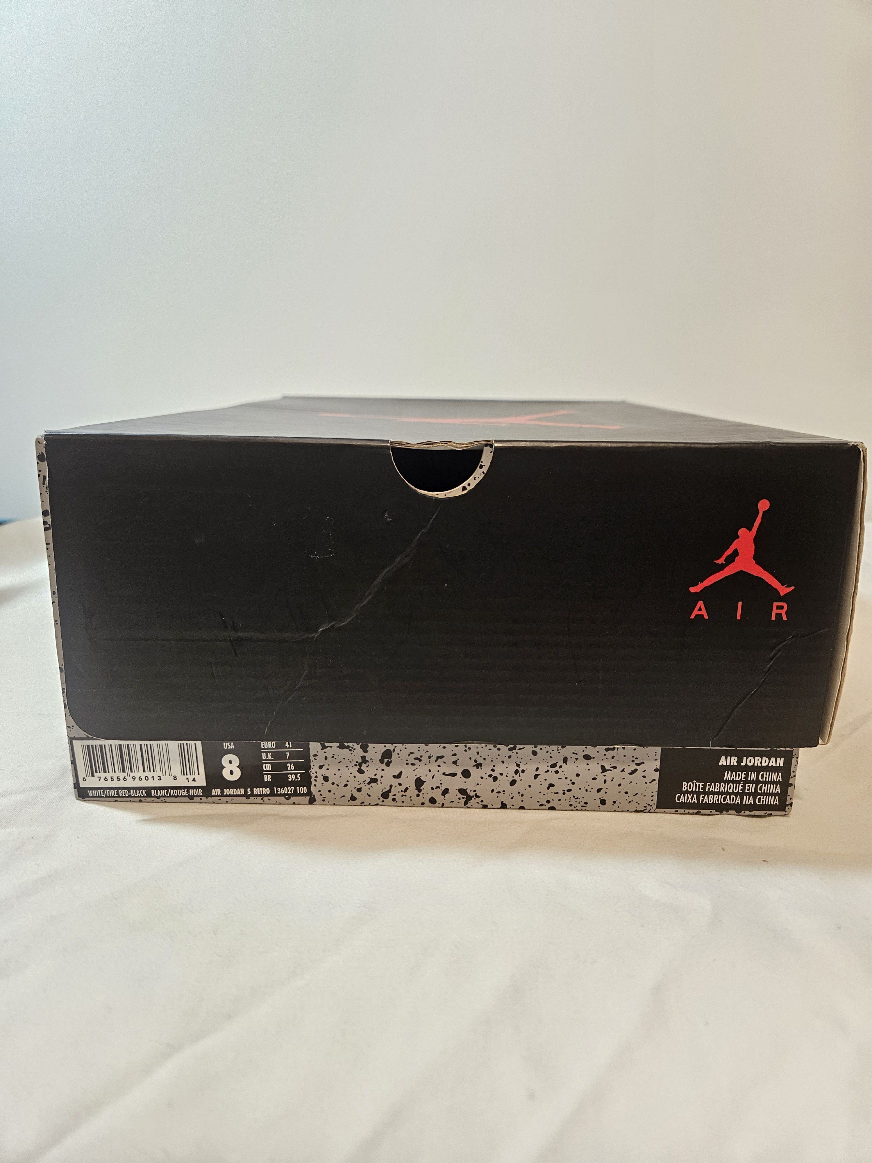 Jordan Brand 2013 Air Jordan 5 Retro Fire Red basketball shoes Size US 8 / EU 41 - 9 Thumbnail