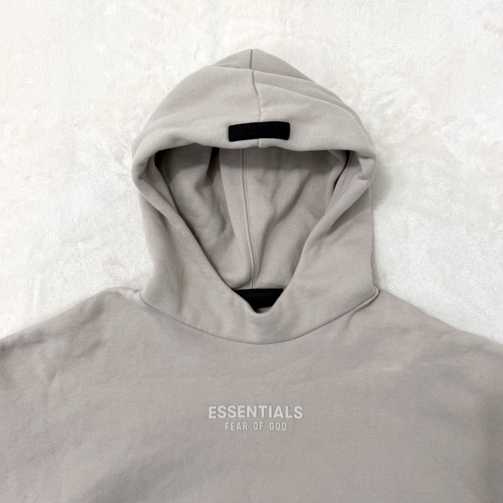 Vintage Fear Of God Essentials Hoodie Mens M Gray Pullover Graphic Print Crew Neck Relaxed Fit Size US M / EU 48-50 / 2 - 2 Thumbnail