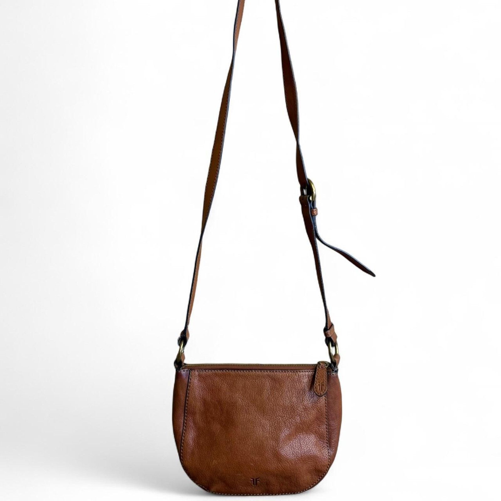Frye Frye Ilana Harness Leather Small Saddle Crossbody Bag Size ONE SIZE - 4 Thumbnail