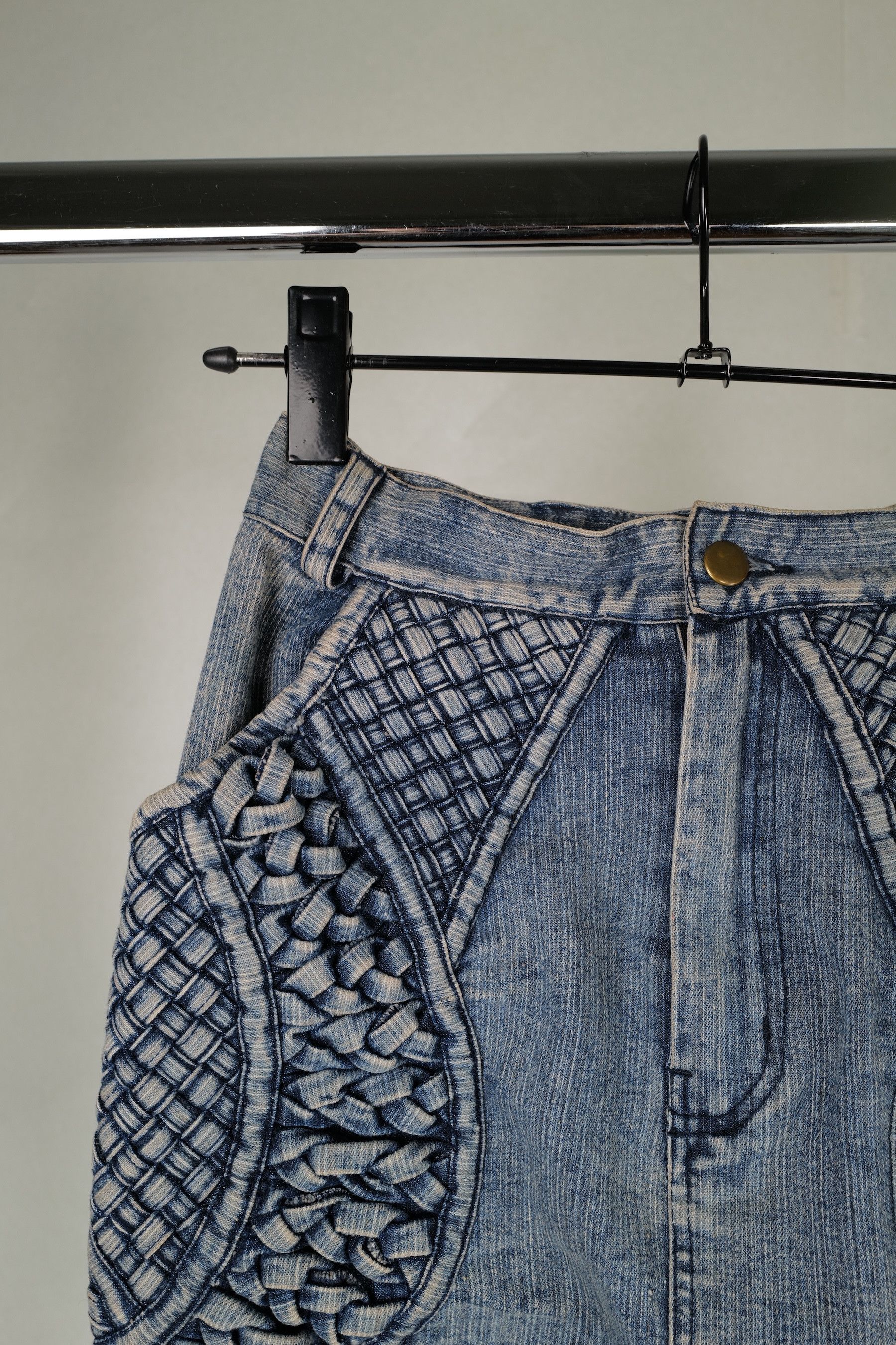KTZ KTZ PLEATED DENIM SKIRT XS Size 27" / US 4 / IT 40 - 8 Thumbnail