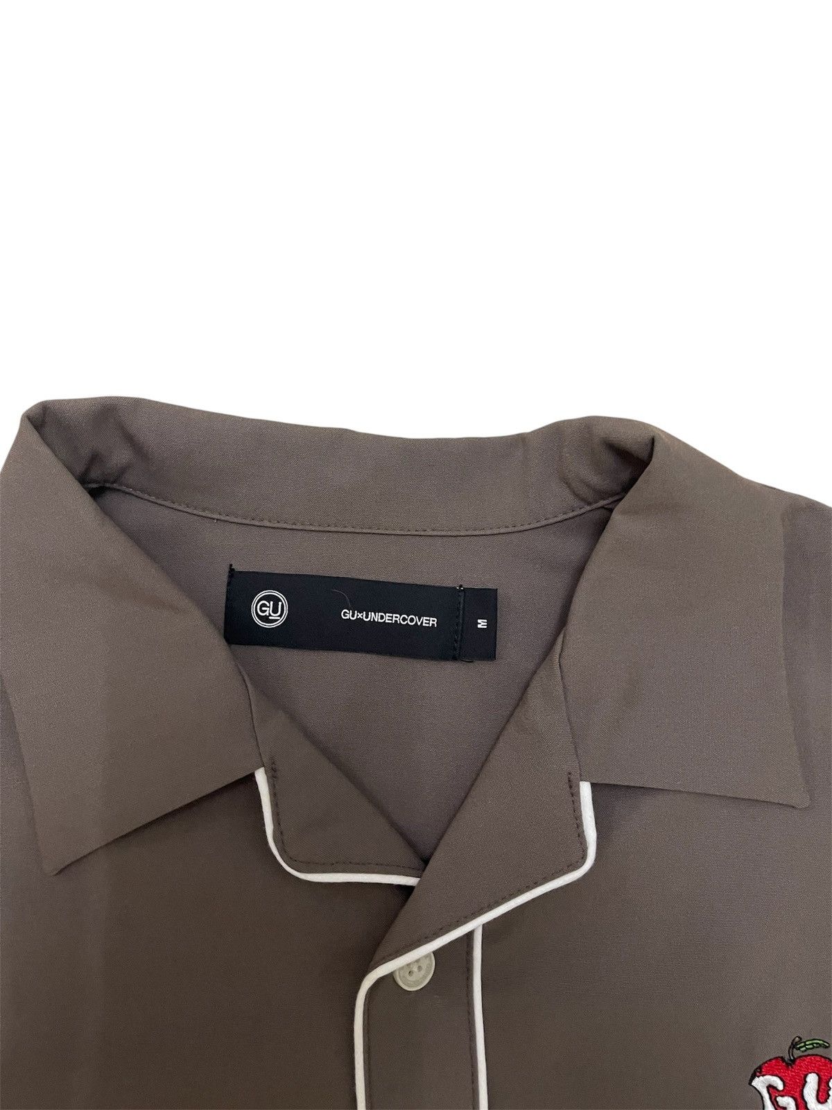 GU × Undercover GU x Undercover SS21 Piping Open Collar Shirt Size US L / EU 52-54 / 3 - 5 Thumbnail