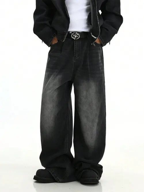 Japanese Brand Skater Washed Retro Baggy Y2k Denim Jeans Size US 32 / EU 48 - 1 Thumbnail