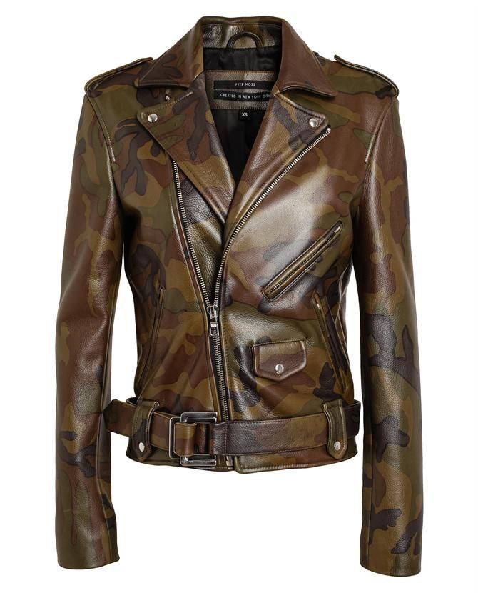 Pyer Moss The grail Pyer Moss camouflage camo biker leather jacket XL Size US XL / EU 56 / 4 - 25 Thumbnail