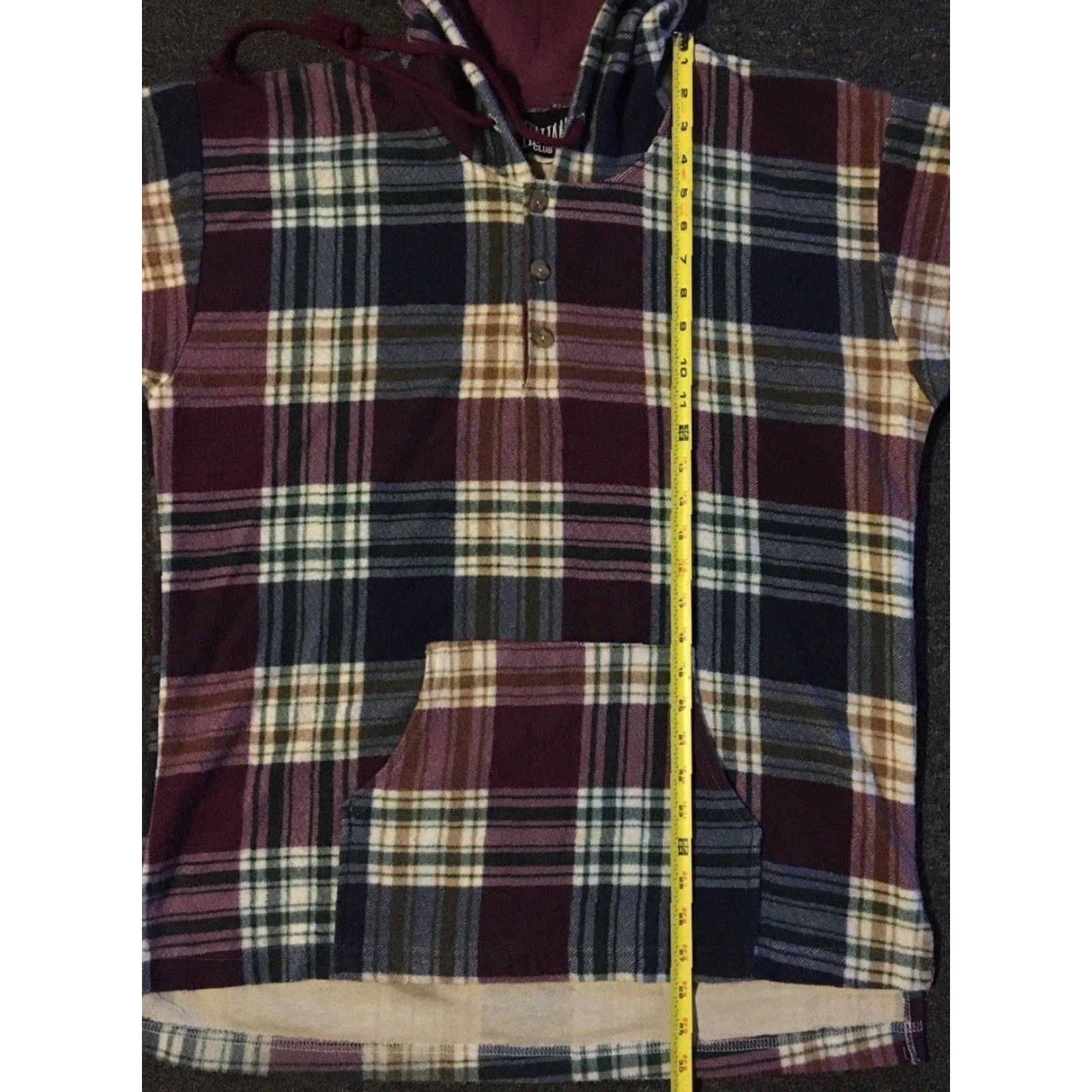 Quiksilver Vtg 90s Flannel Henley Hoodie M Surf Skate Grunge Punk Billabong Rusty OP Y2K Size US XL / EU 56 / 4 - 6 Thumbnail