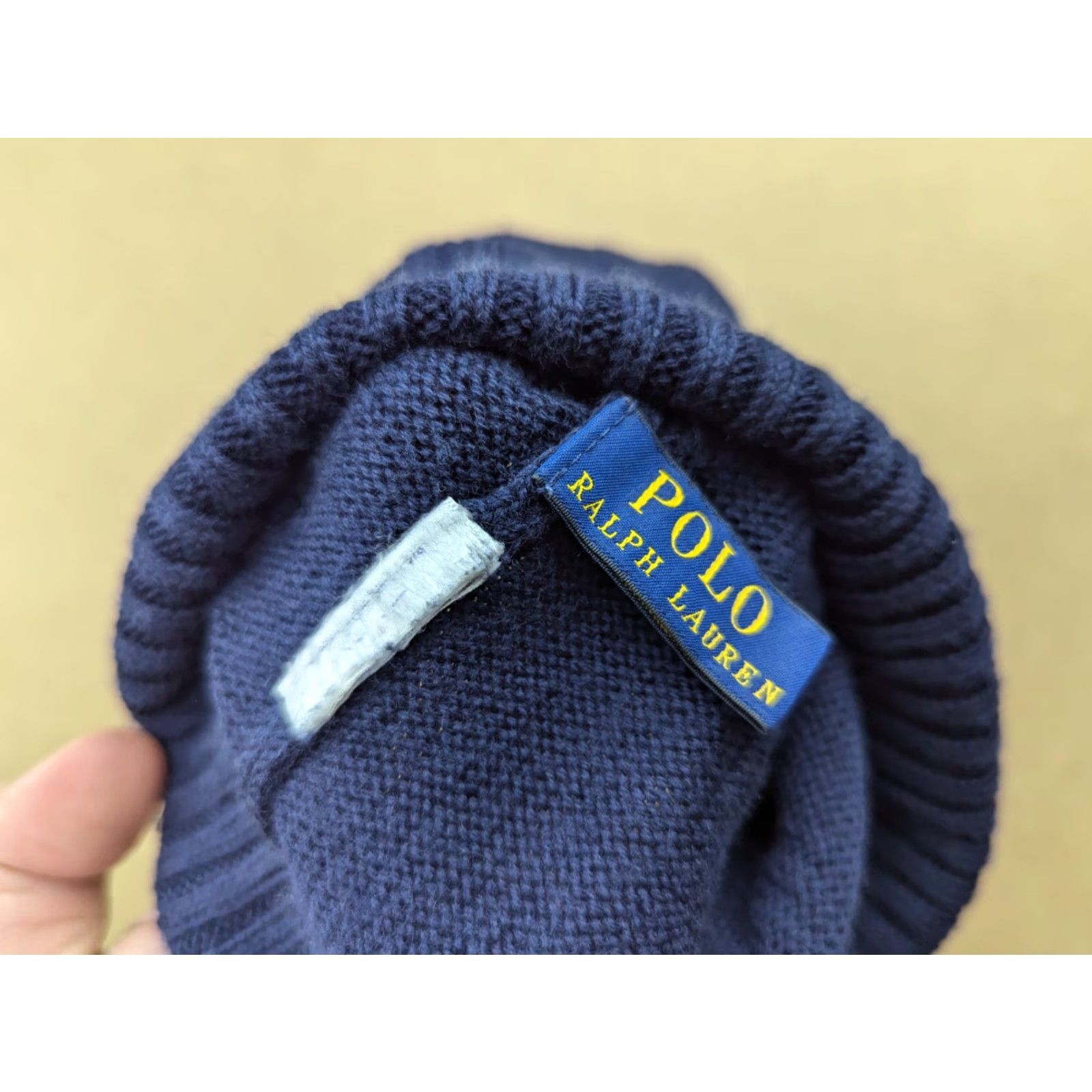 Polo Ralph Lauren Polo Ralph Lauren Beanie Hat One Size Cuffed Pony 100% Merino Wool Blue Wool Knit Thermal Beanie Unisex Adults Mens Womens Size US M / EU 48-50 / 2 - 5 Thumbnail