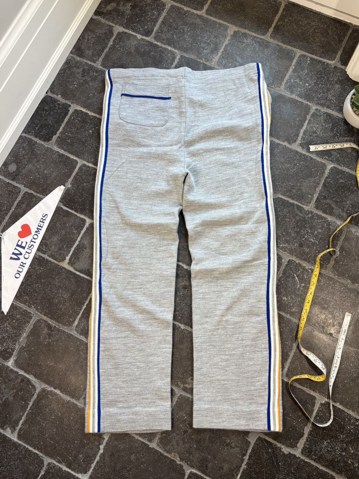 Vintage Vintage Tracksuit 2pc Two Piece Sweat Suit Pants 70s Large Size 42L - 8 Thumbnail