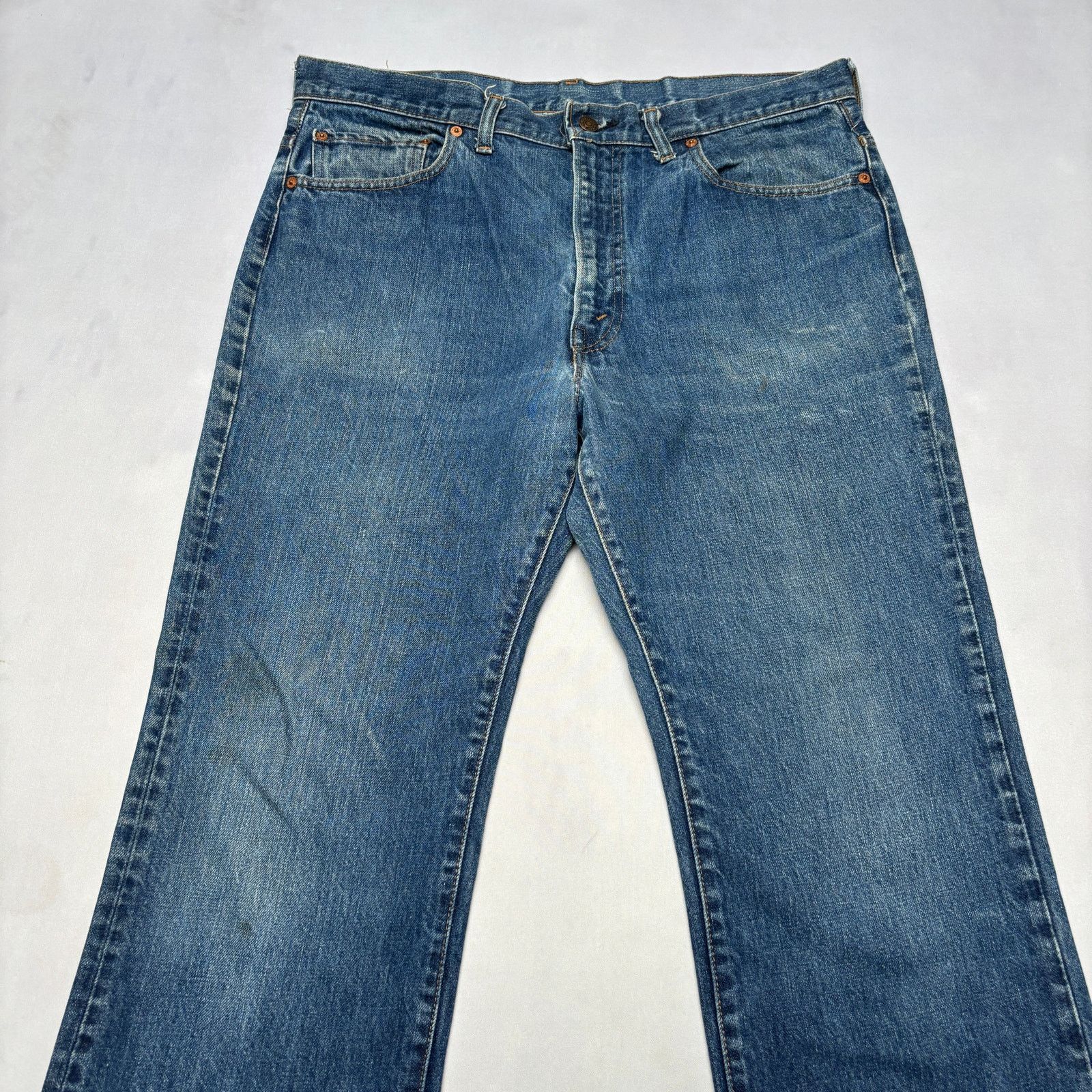 Levi's Vintage 70s Levi's 517 0217 Jeans Men's 36x28 Talon Flare Size US 36 / EU 52 - 2 Thumbnail