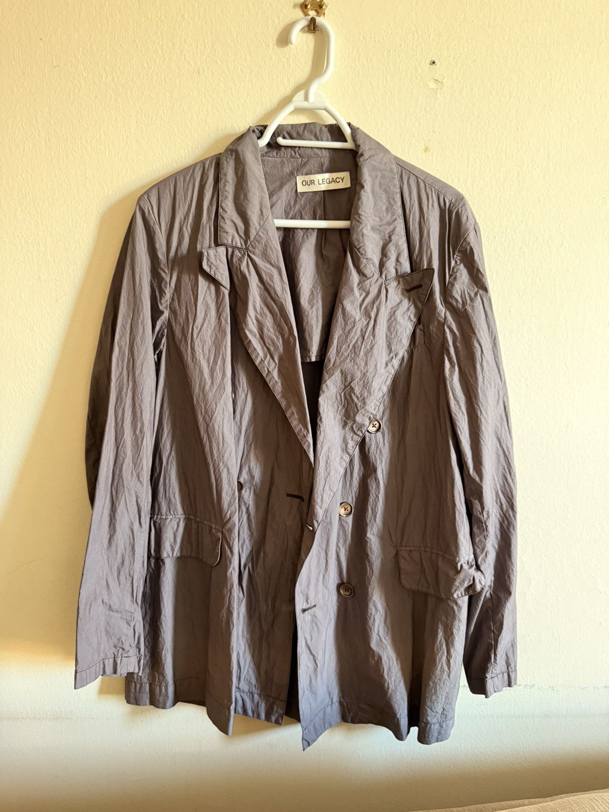 Our Legacy Our Legacy Sharp Double Breasted Blazer Size 48R - 2 Thumbnail