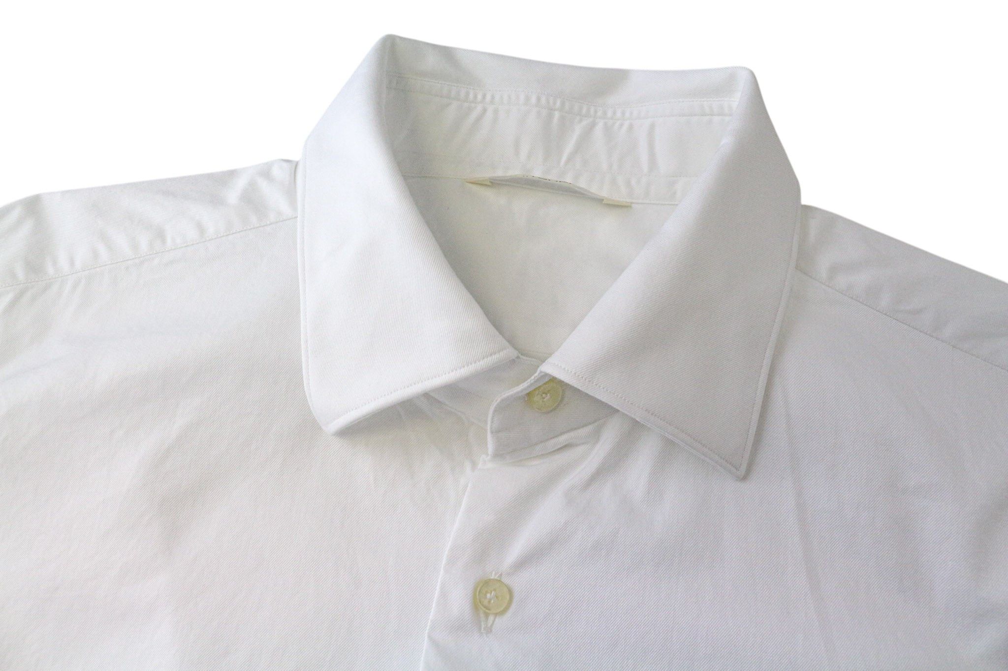 Suitsupply ~L Extra Slim White Cotton Twill Shirt 79346 Size US L / EU 52-54 / 3 - 10 Thumbnail