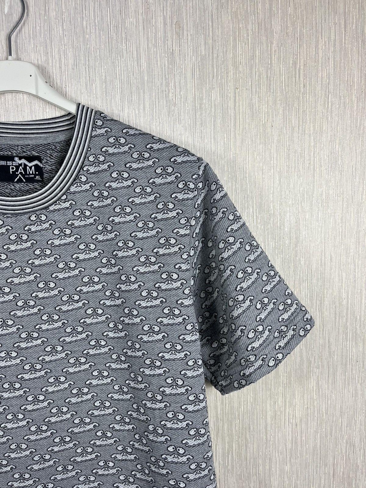 Perks And Mini PAM Perks and Mini monogram knitted tee t-shirt ghost print Size US XL / EU 56 / 4 - 3 Thumbnail