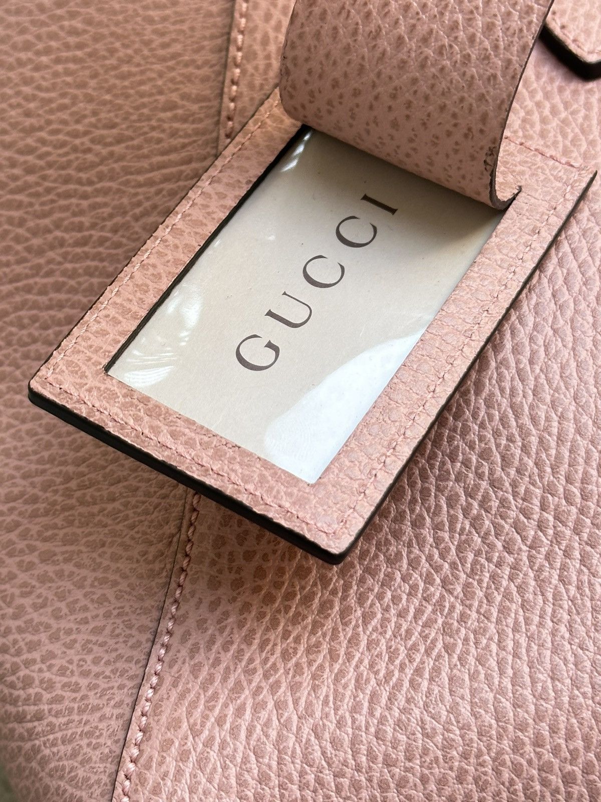 Gucci Gucci Swing Leather Light Rose Leather Tote Luxury Bag Size ONE SIZE - 5 Thumbnail
