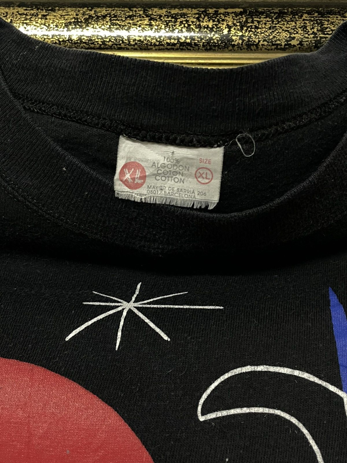 Arts & Science Vintage 1990s Joan Suc Miro Abstract Famous Art Tshirt Size US XL / EU 56 / 4 - 9 Thumbnail