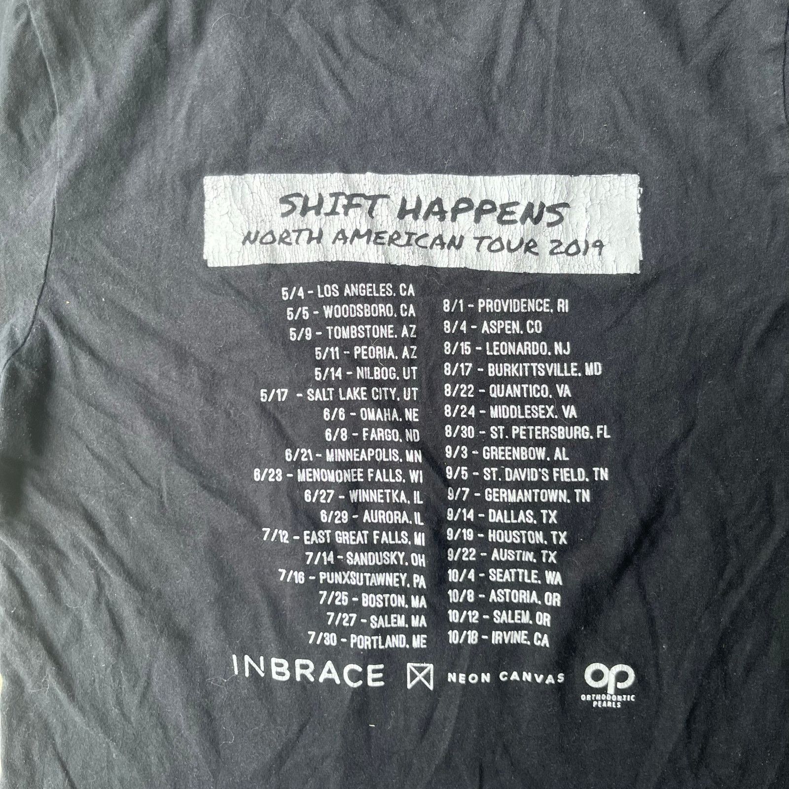 Vintage RELAPSE SHIFT HAPPENS TOUR BAND TEE SHIRT SMALL Size US S / EU 44-46 / 1 - 6 Thumbnail