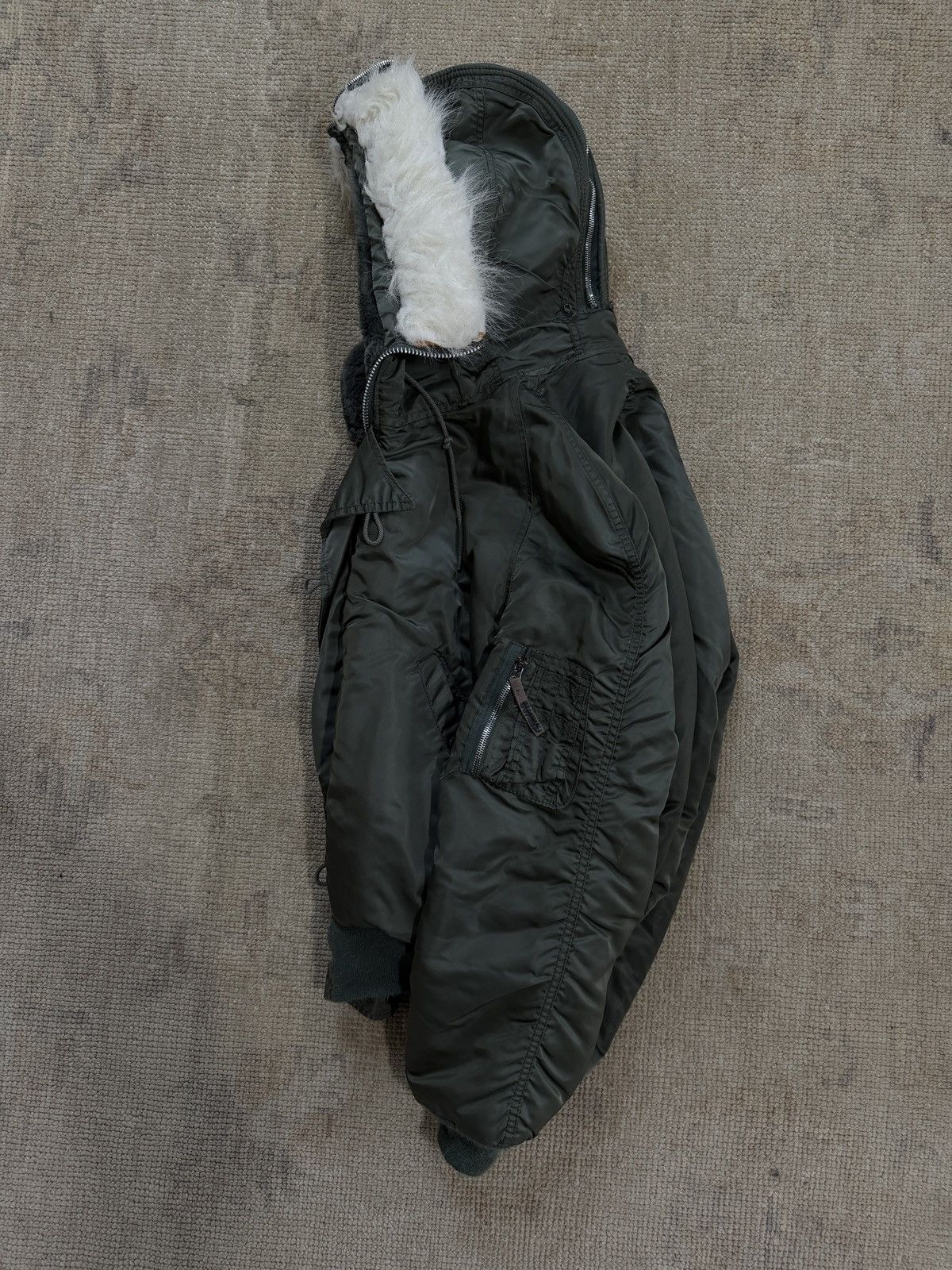 Vintage USA Military 70s Vintage N-2B Flying Man's Heavy Jacket Size US XL / EU 56 / 4 - 10 Thumbnail