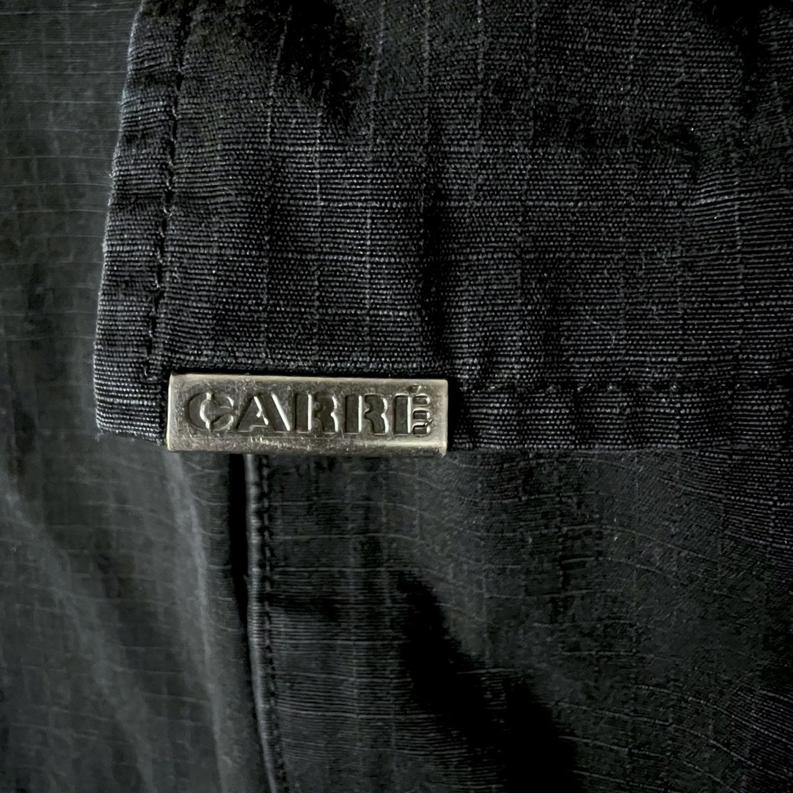Carre Carre Paris France Men's Small Black Ripcord Cargo Pants Size US 30 / EU 46 - 3 Thumbnail