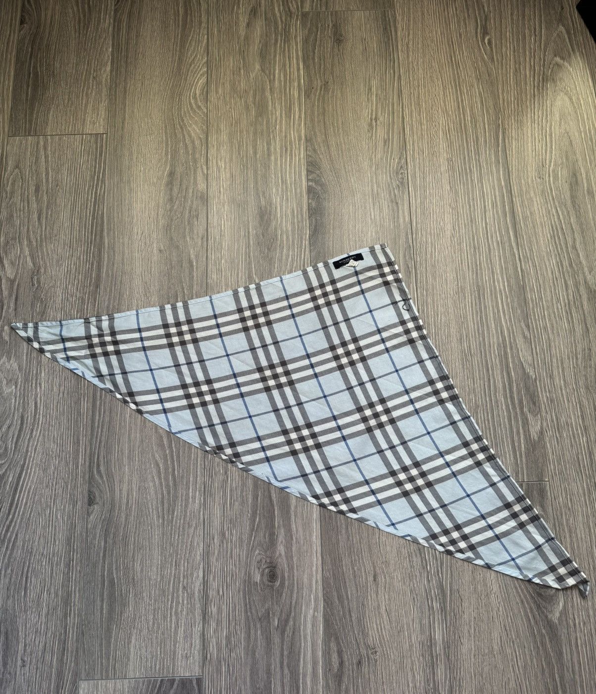 Burberry Burberry Blue Nova Check Vintage Handkerchief - Pocket Size ONE SIZE - 3 Thumbnail