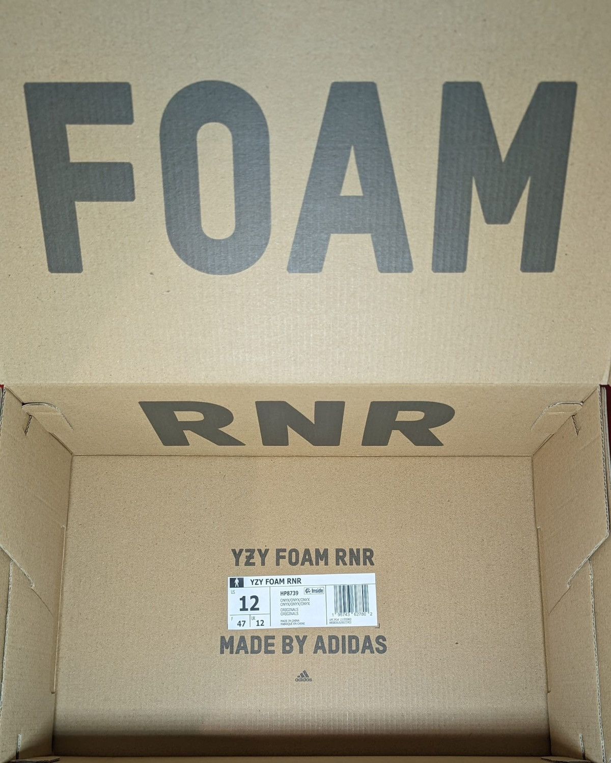 Yeezy Size 12 - Adidas Yeezy Foam Runner Onyx Size US 12 / EU 45 - 9 Thumbnail