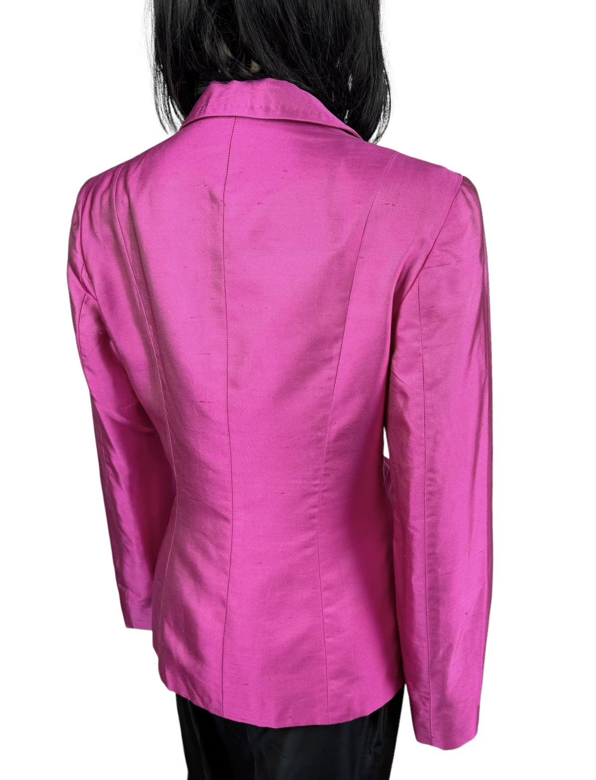 Max Mara Max Mara Pianoforte Silk-Cotton Blazer Belted size US10 IT44 Size L / US 10 / IT 46 - 10 Thumbnail